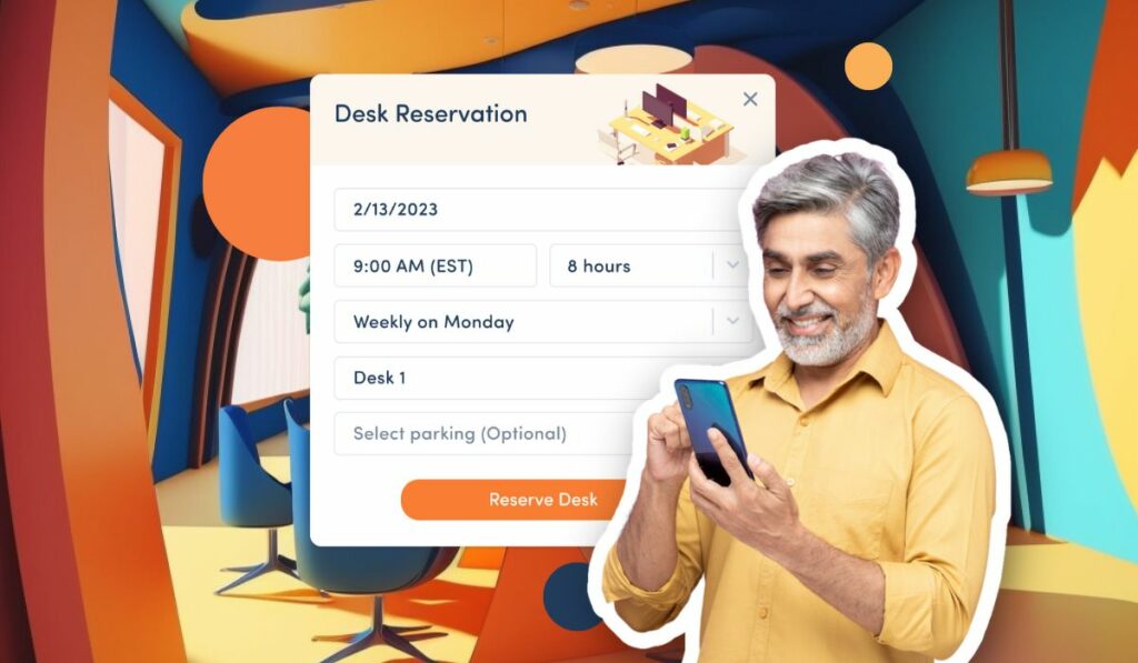 desk reservation modal